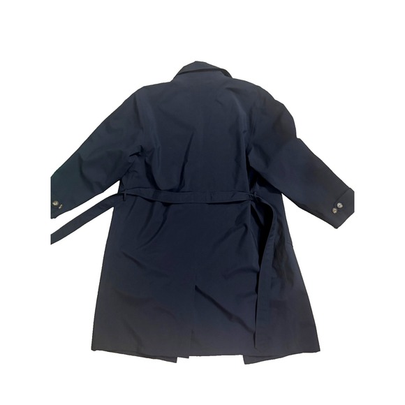 Vintage LL Bean Long Trench Coat Women's L Gore-Tex  Raincoat Black - Picture 6 of 6